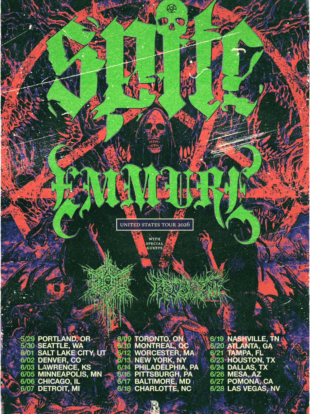 Emmure New World Killer Tour Poster 2026